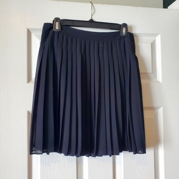 LOFT Dresses & Skirts - Loft pleated black skirt